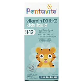 Pentavite Vitamin D3 & K2 Kids Liquid 30ml