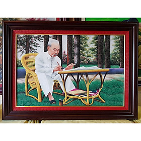 Mua Tranh đá tưn nhiên Bác Hồ ngồi viết di chúc -TD002
