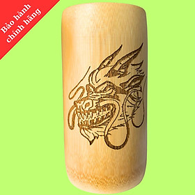 Mua Ly tre có khắc rồng  cốc uống nước  cao 15cmTopChoice  cốc ly  trang trí  decor. 1 cái.