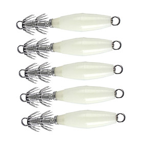 5Pcs Shrimp Prawn Fishing Lures Squid Jigs Hooks Freshwater Saltwater Baits