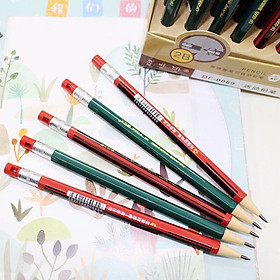 Set 2 Cây Bút Chì Bấm SiSin DF-0069 Ngòi 2B Ruột Chì Lớn 2.0mm