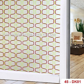DECAL DÁN KÍNH MỜ SẴN KEO - BÁN THEO 1M TỚI