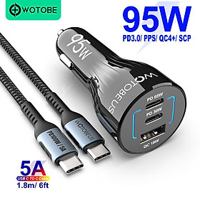 165W USB C Bộ sạc bộ sạc siêu nhanh Wotobeus PD3.1 140W PD3.0 100W PPS45W QC5 PD35W 30W cho MacBook Pro 16 "S22