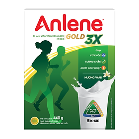 Sữa Bột Anlene Gold Movepro Hương Vanilla (Hộp Giấy 440g)