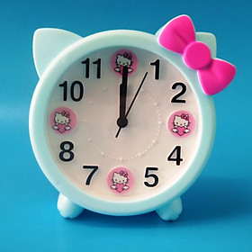 Mua Đồng hồ báo thức để bàn mèo nơ Kitty HX3162 - màu ngẫu nhiên