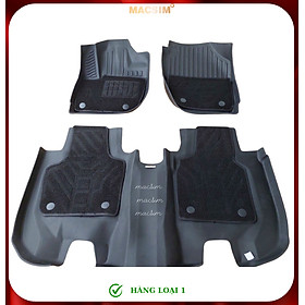 Thảm lót sàn ô tô 2 lớp cao cấp dành cho xe Honda HRV 2016-2024+ nhãn hiệu Macsim chất liệu TPE màu đen