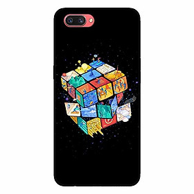 Ốp lưng in cho Oppo A3s Rubik Vũ Trụ