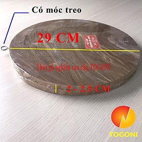 THỚT GỖ NGHIẾN TRÒN ĐƯỜNG KÍNH 29CM DÀY 2CM, GỖ NGHIẾN TÂY BẮC KHÔNG TÂM, KHÔNG LÊN MÙN, KHÔNG NỨT NẺ