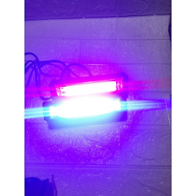 Đèn chớp Police xanh đỏ 12V LED COB gắn mặt calăng cho xe ô tô cảnh sát, xe ưu tiên.