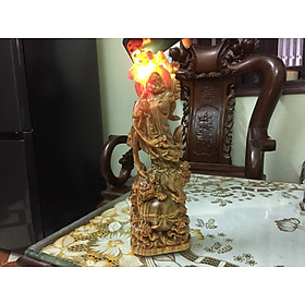 Mua Tượng đạt ma sư tổ bằng gỗ huyết long cao 30×10×6cm