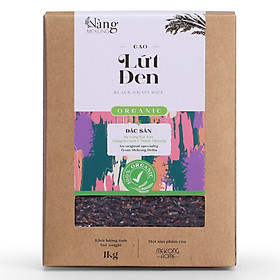 Gạo Hữu Cơ - LỨT ĐEN 1kg - Nàng MEKONG - 100% Organic