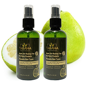Combo 2 Chai xịt tinh dầu bưởi kích mọc tóc, giảm rụng tóc Pomelo Tabaha 120ml cho tóc dày và dài hơn gấp 2 đến 3 lần