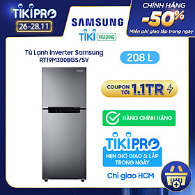 Tủ lạnh Samsung Inverter 208 lít RT19M300BGS/SV - Chỉ giao...