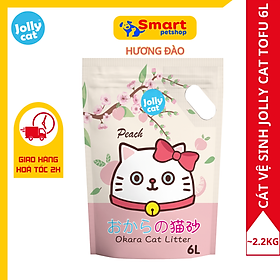Cát Vệ Sinh Mèo Đậu Nành Cao Cấp Không Bụi Vón Nhanh - JollyCat Tofu 6L