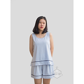 Đồ mặc nhà đồ ngủ nữ vải thun lạnh 4 chiều mặc siêu mát dưới 65kg (hình shop chụp)