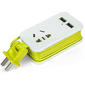 Mua Ổ cắm điện mini tiện dụng kèm 2 cổng USB sạc điện thoại