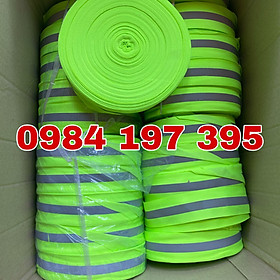 Mua CUỘN DÂY PHẢN QUANG VẢI SỌC XÁM BẢN 2 5CM -DÀI 100m