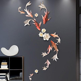 Đồng Hồ Treo Tường Lý Ngư Vọng Nguyệt