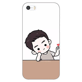 Ốp lưng dẻo cho Apple iPhone 5 / 5s _Couple Boy 03