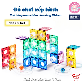 Đồ chơi xếp hình nam châm ánh sáng cầu vồng Mideer Colorful Magnetic Tiles cho bé từ 3 tuổi trở lên