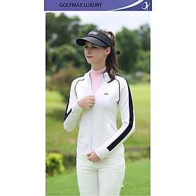 Áo Golf nữ cao cấp - YF423 -  Thiết kế ôm dáng, tôn vẻ đẹp thể thao nữ tính -  Làm nên sự chuyên nghiệp và xinh đẹp nổi bật trên sân golf - Trắng - M