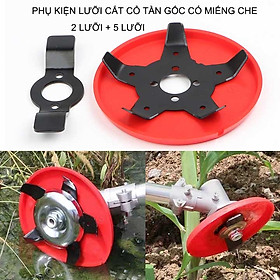 Mua Lưỡi làm cỏ ruộng khô  ướt có miếng che dùng cho máy cắt cỏ chạy nhiêu liệu  loại 2 và 5 đầu kèm theo  D14.5cm