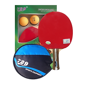 Vợt Bóng Bàn 729 - 2020 màu đỏ  đen - Màu Đen - Một vợt - Tặng túi