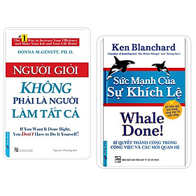 Sách - Combo Người Giỏi Không Phải Là Người Làm Tất Cả + Sức Mạnh Của Sự Khích Lệ - First News