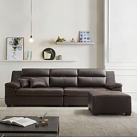 Mua SF309 - GHẾ SOFA DA THẬT 4 CHỖ NGỒI KÈM ĐÔN