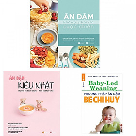 [Download Sách] Combo bộ sách ăn dặm kiểu nhật, phương pháp ăn dặm bé chỉ huy và ăn dặm không phải cuộc chiến tặng truyện song ngữ bìa mềm Chú bé bánh gừng