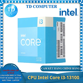 Mua CPU Intel Core i3 13100 4.5GHz (Socket 1700  4 Nhân 8 Luồng 12MB) - Hàng chính hãng