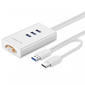 Mua 80Cm Usb 3.0 To Vga + 3 Usb Ports 80Cm40256 - 40256 Ugreen ( Hàng Chính Hãng )