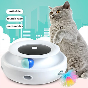 Đồ chơi mèo thông minh, Đồ chơi mèo robot phục kích và theo dõi bóng 2 trong 1, Đồ chơi bóng mèo điện cho mèo / mèo con trong nhà