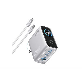 Adapter Sạc Nhanh Anker 2C1A 100W Màn Hình LED Kèm Cáp USB-C B121B - GiaPhucStore | Hàng Chính Hãng