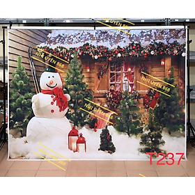 Thảm vải chụp ảnh / Thảm vải treo tường / Tranh vải decor chủ đề giáng sinh/ Noel (mã T237)
