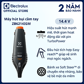 Mua Máy hút bụi cầm tay Electrolux 14.4V ErgoRapido ZB6214IGM  Hiệu suất hút mạnh mẽ  thời gian hoạt động dài  Hàng chính hãng 