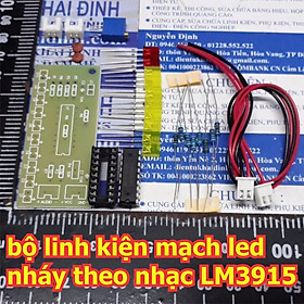 Mua Bộ linh kiện module Led nháy theo nhạc LM3915  10 led  áp: 9-12V kde5341