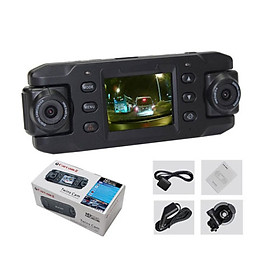 Camera Hành Trình Hai Camera Kép Xoay 180 Độ Góc Siêu Rộng X8000 Kèm Định vị GPS