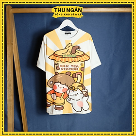Áo Thun Form Rộng Tay Lỡ Unisex Phong Cách Ulzzang 10110