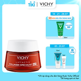 Kem dưỡng giúp sáng da, mờ thâm nám ban đêm Vichy LIFTACTIV COLLAGEN SPECIALIST NIGHT