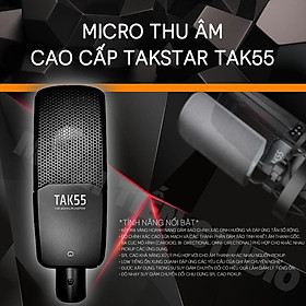 Mua TAK55 - Micro Condenser 48V Cho Phòng Thu Chuyên Nghiệp Takstar livestream karaoke bắt âm cực tốt