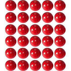 50Pcs Round Wooden Beads DIY Jewelry Necklace Craft Making