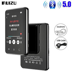 Tặng Tai Nghe - Máy Nghe Nhạc Cao Cấp Ruizu D66 Màn Hình cảm ứng 2.8 inch Hỗ Trợ Bluetooth 5.0 Bộ Nhớ 16Gb Hỗ Trợ Thẻ Nhớ Lên Đến 128Gb_ Hàng Chính Hãng