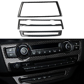 Carbon Fiber GPS Navigation Control Panel Cover Frame For BMW E70 E71 X5 X6