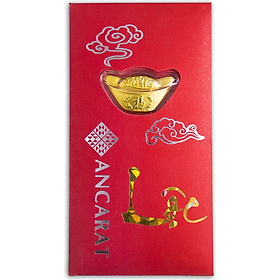 Bao lì xì vàng 24K Kim Nguyên Bảo tài lộc Ancarat - BLX05