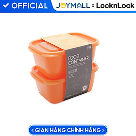 Mua Bộ 2 hộp nhựa bảo quản thực phẩm Food Container LocknLock P-00011Or  Hàng chính hãng  Dung tích 1320ml  nắp kín - JoyMall