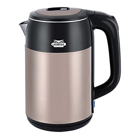Mua Ấm đun siêu tốc 2.5L Ladomax thiết kế 2 lớp với vỏ nhựa ABS  lòng ấm inox 304 đúc nguyên khối (888 - Màu đồng) - Hàng chính hãng