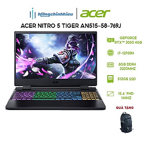 Mua Laptop Acer Nitro5 Tiger AN515-58-769J(i7-12700H|8GB|512GB|RTX3050 4GB|15.6  FHD 144Hz|W11 Hàng chính hãng