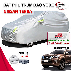Bạt phủ xe ô tô 7 chỗ cỡ to Nissan Terra , áo chùm phủ kín bảo vệ xe ô tô chất liệu vải dù oxford cao cấp