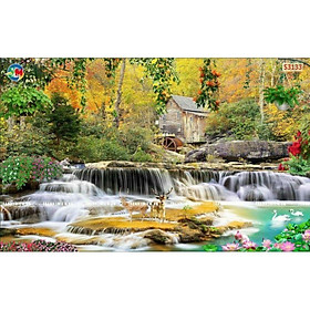 Mua tranh phong cảnh dán trang trí tường 3D